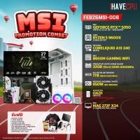 ราคา คอมประกอบ (comset) iHAVECPU FEB26MSI-008 RYZEN 5 9600X/RTX 5050 8GB/B650M/32GB DDR5 6000MHz/27" 240Hz (SKU-260243496) (55906035056)