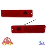 ราคา ไฟข้าง ทรงสีเหลี่ยม เลนส์สีแดง 2ชิ้น Jeep Cj5 Cj6 Cj7 Cj8 ปี1945 - 1975 (9364840800)