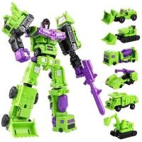 ราคา หุ่นยนต์แปลงร่าง 6 in 1 รุ่น MINI Devastator 22 ซม.Action Figure หุ่นยนต์ของเล่นพลาสติก BEST Collection ของขวัญเด็กเด็กใ (42058818151)