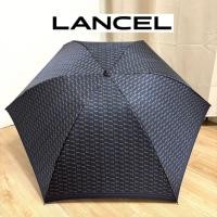 ราคา ร่มญี่ปุ่นมือสอง ร่มพับ 3 ตอน สีน้ำเงินกรม ลายเอกลักษณ์ของแบรนด์ LANCEL(ไม่มีปลอก) (23955151185)