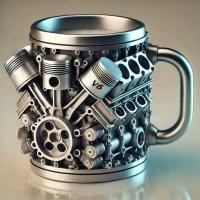 ราคา เครื่องยนต์ข้ามพรมแดน V8 Cup V6 เครื่องยนต์ Creative Mug Resin กระบวนการออกแบบถ้วยถ้วยสามมิติถ้วย (42072873541)