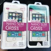 ราคา กระจกนิรภัย เต็มจอแบน ขอบสีขาว/ดำ ไอโฟน (372654968)