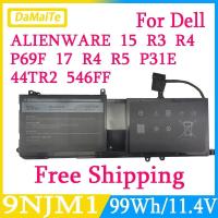 ราคา แบตเตอรี่แล็ปท็อป9NJM1สำหรับ Dell Alienware 15 R4 R3 17 R4 R5 P69F001 546FF 44T2R P31E001 P31E MG2YH HF250 0546FF (29303290827)