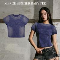 ราคา Merge Official - Merge Bustier Baby Tee (พร้อมส่ง) (57102383880)