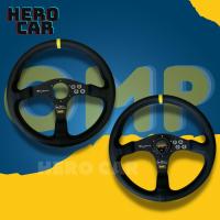 ราคา พวงมาลัยรถยนต์ พวงมาลัยแต่งใส่รถยนต์ OMP ขนาดรอบวง 14นิ้ว หนังกลับดำไม่ยกก้าน พวงมาลัยรถยนต์ พวงมาลัยแต่งรถยนต์ (21143778960)