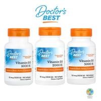 ราคา <พร้อมส่ง> Doctor's Best, Vitamin D3 วิตามินดี 3 ขนาด 1,000 / 2,000 / 5,000 IU - 180 เม็ด (29772583423)