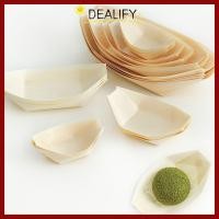 ราคา CODDEALIFY 50 ชิ้นจานซูชิ,จานญี่ปุ่นหลายขนาดทิ้งไม้รูปเรือ,อาหารสร้างสรรค์เสิร์ฟเรือ-รูปร่างถาดไม้เสิร์ฟเรือพรรคซัพพลาย (49501970986)
