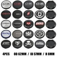 ราคา 4ตัว ฝาครอบดุมล้อ OZ 62มม ฝาปิดดุมล้อ VOSSEN ขอบ HRE สติ๊กเกอร์ ฝาดุมล้อ INFORGED Racing R Sport JP X-TUNING YAKUZA (27177996114)