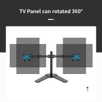 ราคา VESA 100 x 100 10-27 นิ้ว Dual Arm Table Stand Monitor Bracket - คุณภาพ KM-T2B (43569863872)