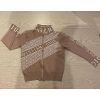 ราคา ส่งต่อเสื้อแขนยาวไหมพรหมลายดิออร์สีครีม (15064317834)