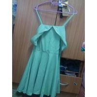 ราคา ชุดเดรสสั้นสายเดียวออกงานราตรีสีเขียวมิ้นท์ (3564711893)