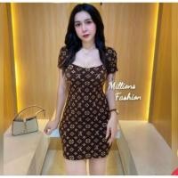 ราคา เดรสลายหลุย ใส่ครั้งเดียว (41513618268)