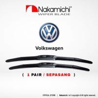 ราคา [VOLKSWAGEN] NAKAMICHI NRD20 NRF30 Wiper 1 Pasang Depan Volkswagen Polo Hatchback Sedan Beetle Vento Car Wiper Premium (43572915185)