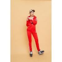 ราคา SUPERDเชทชุดวอร์ม เสื้อแจ็คเก็ตปักลายดอกไม้ มีซิปด้านหน้า มาคู่กับกางเกงมีแถบข้างEmbroidered zip sets Code 2040 (6853236344)