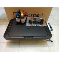 ราคา ปริ้นเตอร์มือสองติดแทงค์พร้อมหัวพิมพ์แท้เติมหมึกในแทงค์พร้อมใชถ่ายเอกสารได้(มัลติฟังก์ชันปริ้นเตอร์ Canon E410) (14064671891)