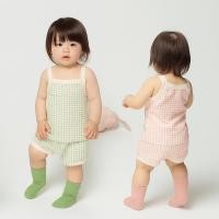 ราคา NT Baby - 146 (สินค้าพร้อมส่ง) M͙o͙c͙h͙i͙ G͙i͙n͙g͙h͙a͙m͙ ชุดจั๊มสูทเด็กคิ้วท์ 2 ชิ้น เสื้อผ้าเด็ก เบบี้ลุคน่ารักสดใส (18549862203)
