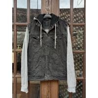 ราคา เสื้อแจ็คเก็ตยีนส์ Bershka พร้อมฮู้ด Mens XL Original (22738480067)