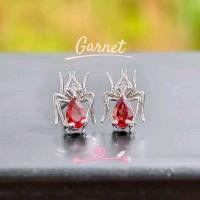 ราคา [ระบุ] โกเมน - แมงมุม - ต่างหูโบราณ (49854944862)