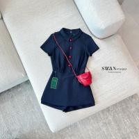 ราคา พร้อมส่ง XS ป้าย Swan Set 2 ชิ้น จั้มสูท + กระเป๋า (51600100979)