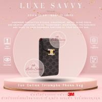 ราคา สติ๊กเกอร์กันรอย อย่างดีที่สุด ยืดหยุ่นสูง คุณภาพเยี่ยมจาก 3M สำหรับกระเป๋ารุ่น Celine TRIOMPHE - Phone bag (22654515375)