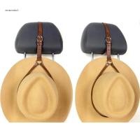 ราคา EC ผู้ชายผู้หญิงหมวก Sorting Storage Rack PU หนังคาวบอยหมวก Rack Cap Rack Organizer แขวนสําหรับยานยนต์-Headrest Displ (53250959632)