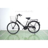 ราคา จักรยานแม่บ้านล้อโต ญี่ปุ่น - ล้อ 26x1.95 - เกียร์ 6 สปีด - ไฟหน้าอัตโนมัติ - Divine - สีดำ [จักรยานมือสอง] (43317501696)