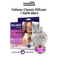 ราคา [Feliway] Feliway Classic Plug In Diffuser + Refill 48 มล. / Feliway Classic Cat Calming Pheromone Diffuser 30 Day Starter Kit (48 มล.) / Diffuser Refill (21781949935)