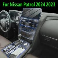 ราคา For Nissan Patrol 2024 2023 Accessories Car interior film transparent TPU Gear Panel Center Console (52503714520)