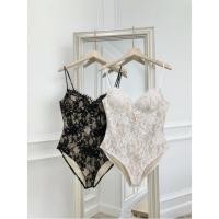 ราคา บอดี้สูทลูกไม้สีดำ งานป้าย intuon เนื้อดี มีซับในทั้งตัว (5785053269)