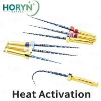 ราคา 6pcs/Pack Dental Root Canal File Gold Endo Rotary Files Heat Activated Endodontic 25mm SX Nickel Ti (46953993856)