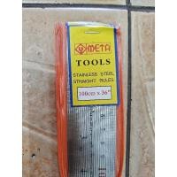 ราคา Meta ฟุตเหล็ก ฟุตสแตนเลส ไม้บรรทัดเหล็ก ผลิตจากสแตนเลส ยาว 100cm / 36นิ้ว /1เมตร (21381530720)