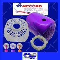 ราคา ATZshoponline ⛑️️ ฝาหน้ามอเตอร์ ล็อคตะแกรง ฝาครอบมอเตอร์ Accord Prevail แอคคอด Victor Sanshiro OGAWA MD 16 นิ้ว แท้ (10085167554)