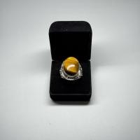 ราคา แหวนพลอยตาเสือ ตัวเรือนเงินแท้ 92.5% (28484815189)