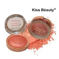 ราคา บลัชออน ลูกพีช Kiss Beauty Sweet Peach y Blusher ปัดแก้มหน้าเงา เนื้อชิมเมอร์ สีส้มพีช กันน้ำ ติดทน (42258465114)