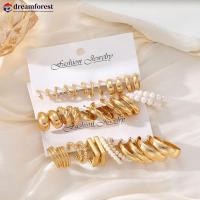 ราคา DFS ต่างหูชุดผู้หญิงอินเทรนด์ Vintage Bohemian Geometric C รูป Big Circle Hoop Stud Pearl Zircon Daily Party แฟชั่นเครื่องประดับของขวัญ (53054226007)