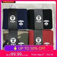 ราคา Aape A Bathing Ape กระเป๋าสตางค์ผู้ชายผู้ชายพร้อมกล่องกระเป๋าสตางค์คลัทช์สั้นหนุ่ม Multi-function Card กระเป๋าสตางค์ผู้หญิง Westone (26690654648)