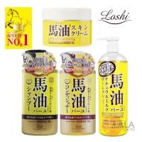 ราคา ครีมโลชั่น น้ำมันม้า Loshi Horse Oil Moisture Skin Cream, Body Lotion นำเข้าจากญี่ปุ่น ของแท้100% (27314016924)