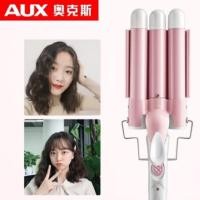 ราคา MERMAID WAVE 3 Barrel AUX เครื่องหนีบผมตรง wave KOREAN WAVE TSUYAGLA CATOK CURLY - สีชมพู ORI 100% (40307360229)