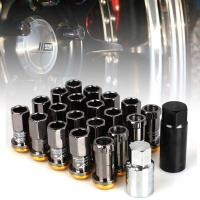 ราคา น็อตล้อ เหล็ก Titanium R40 Wheel Rims Lug Nuts น็อตเหล็ก ป้องกันขโมย racing Composit เกลียว 1.25 1.5 ชุด 20 ตัว (51452113891)