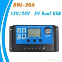 ราคา PWM 30A Solar Charge Controller 12V/24V เครื่องชาร์จแบตเตอรรี่ (8193006371)