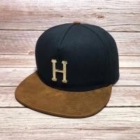 ราคา หมวก Huf Gold Metal H Strapback Cap Black (MADE IN USA) (26553514277)