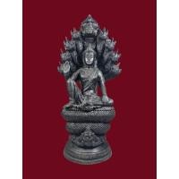 ราคา พระบูชา องค์พ่อจตุคามรามเทพ รุ่นหลักเมือง 49 (เจริญโภคทรัพย์ ) ปางมหาราชลีลา สูง 12 นิ้ว เนื้อโลหะรมดำ (28237781944)