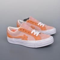 ราคา Converse One Star X Golf le Fleur Low Cut รองเท้าผ้าใบลําลองรองเท้าผ้าใบสําหรับผู้หญิงผู้ชายสีส้ม (28407997664)