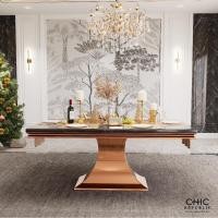ราคา Chic Republic โต๊ะอาหาร รุ่น HERNANDEZ-RG/180 MARBLE (50453534052)