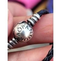 ราคา pandora สร้อยข้อมือหนังแท้ งานมือสอง (24791462443)