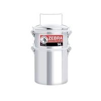 ราคา Zebra ปิ่นโต Smart Lock Jumbo สแตนเลส ตราหัวม้าลาย ขนาด 14 ซม. (2673412592)