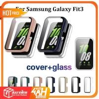 ราคา เคส Samsung Galaxy Fit 3 case PC+กระจกนิรภัย เคสกระจก และเคส สําหรับ Samsung Galaxy Fit3 Smart Watch เคส galaxy Fit 3 (27700738842)