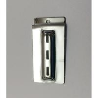 ราคา B027 แป้นผนังเสียบ slatwall สำหรับใส่แขนกระจก+ไม้ โครเมี่ยมหนา (7328103130)