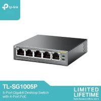 ราคา TP-Link TL-SG1005P 5-Port Gigabit Desktop Switch with 4-Port PoE (27166031244)