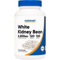 ราคา สารสกัดจากถั่วขาว บล็อกแป้งไม่ให้เปลี่ยนเป็นน้ำตาล Nutricost White Kidney Bean Extract Capsules 650mg 120 Capsules (24264823835)